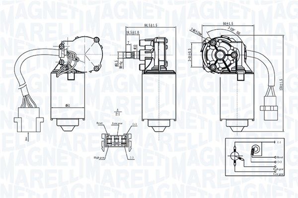 MAGNETI MARELLI valytuvo variklis 064370800010